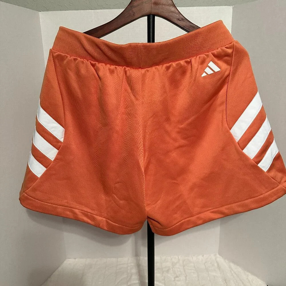 Adidas HDN GFX Shorts Unisex Size Large Orange/White